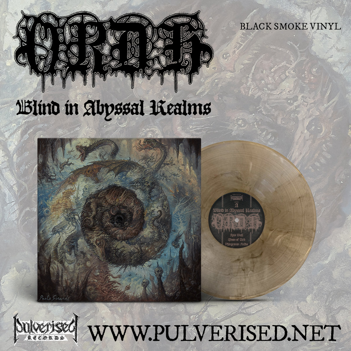 Ordh "Blind In Abyssal Realms" 12" Black Smoke Vinyl