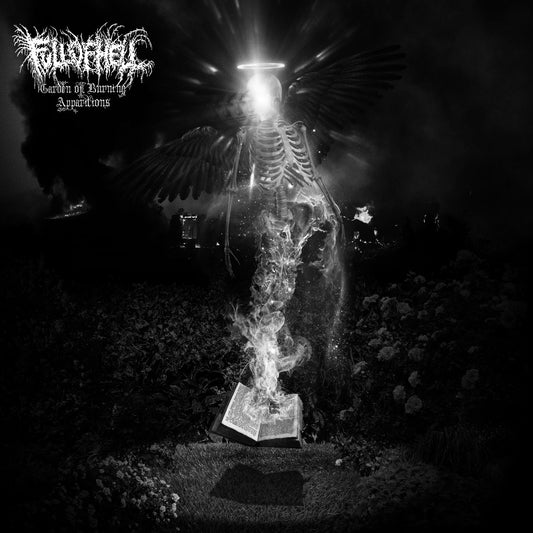 Full of Hell "Garden of Burning Apparitions" 12" White Inside Black Ice with Splatter