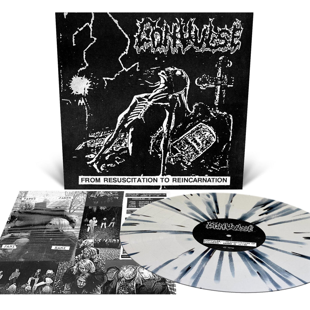 Convulse "From Resuscitation To Reincarnation - The Early Years" 12" Black and White Merge