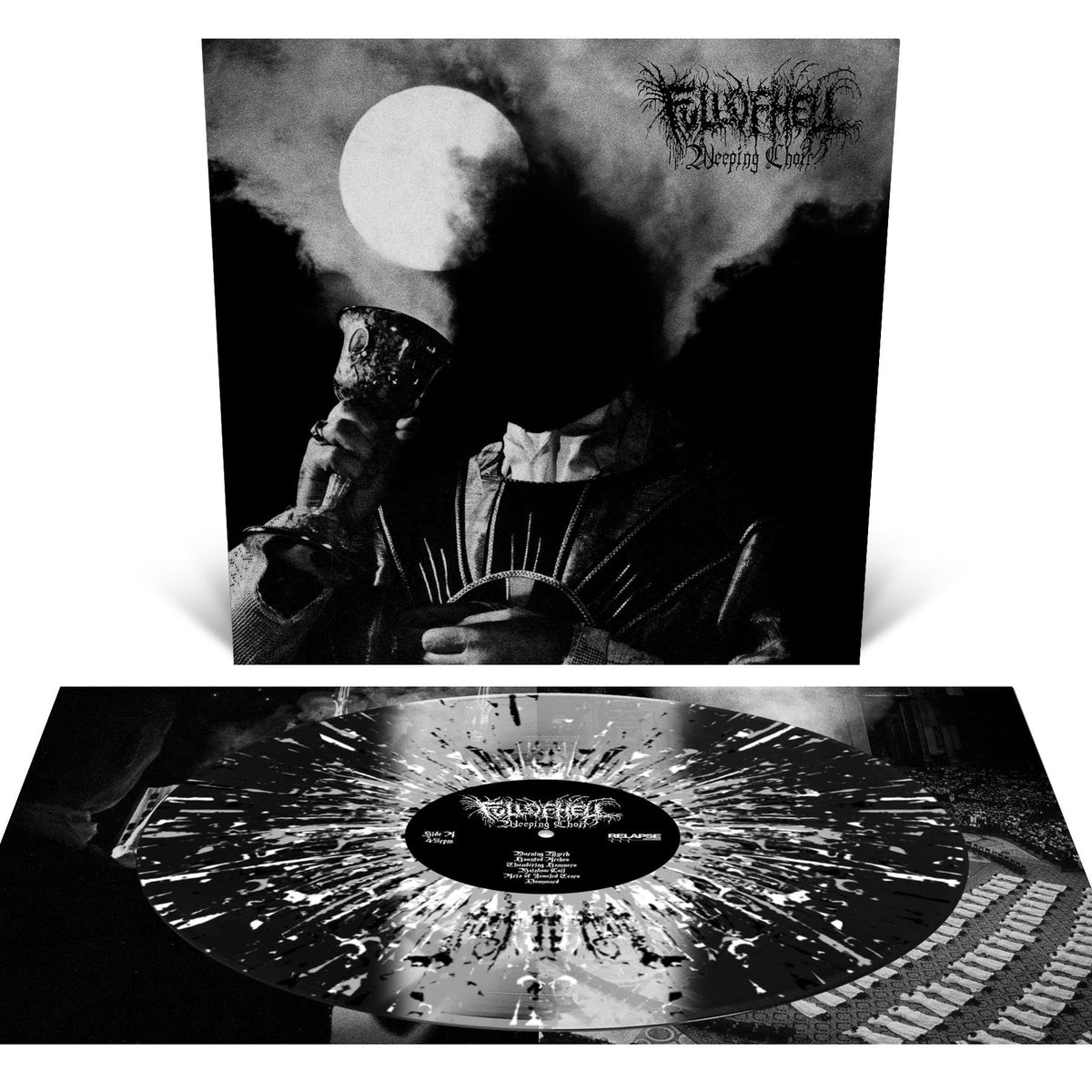 Full of Hell "Weeping Choir" 12" Tri Color Striped with Splatter