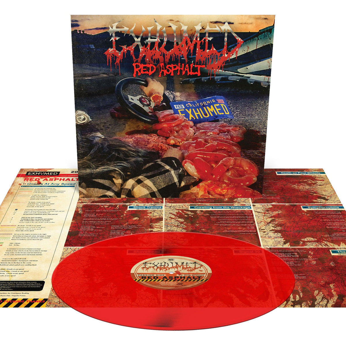 Exhumed "Red Asphalt" 12" Blood Red