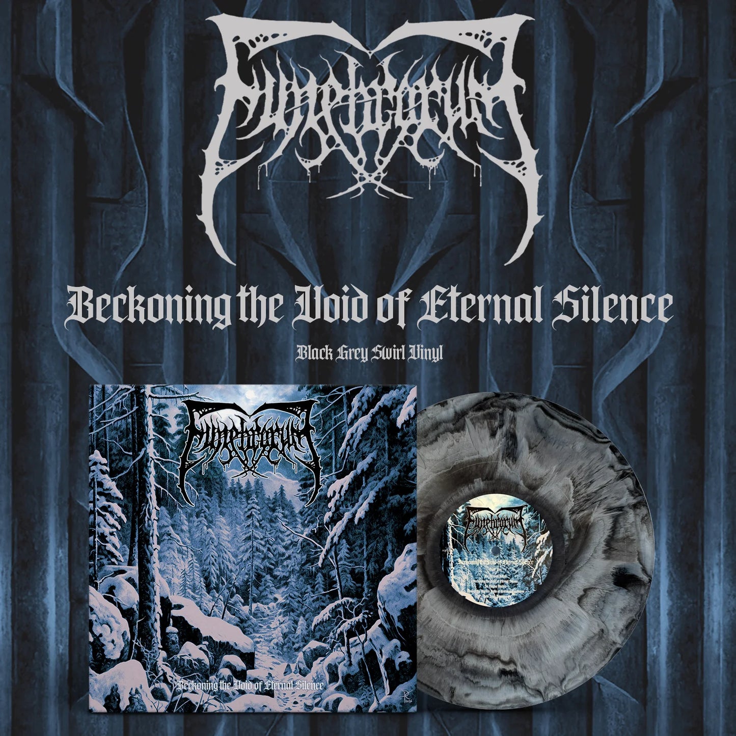 FUNEBRARUM "Beckoning The Void Of Eternal Silence" 12" Black Grey Swirl Vinyl