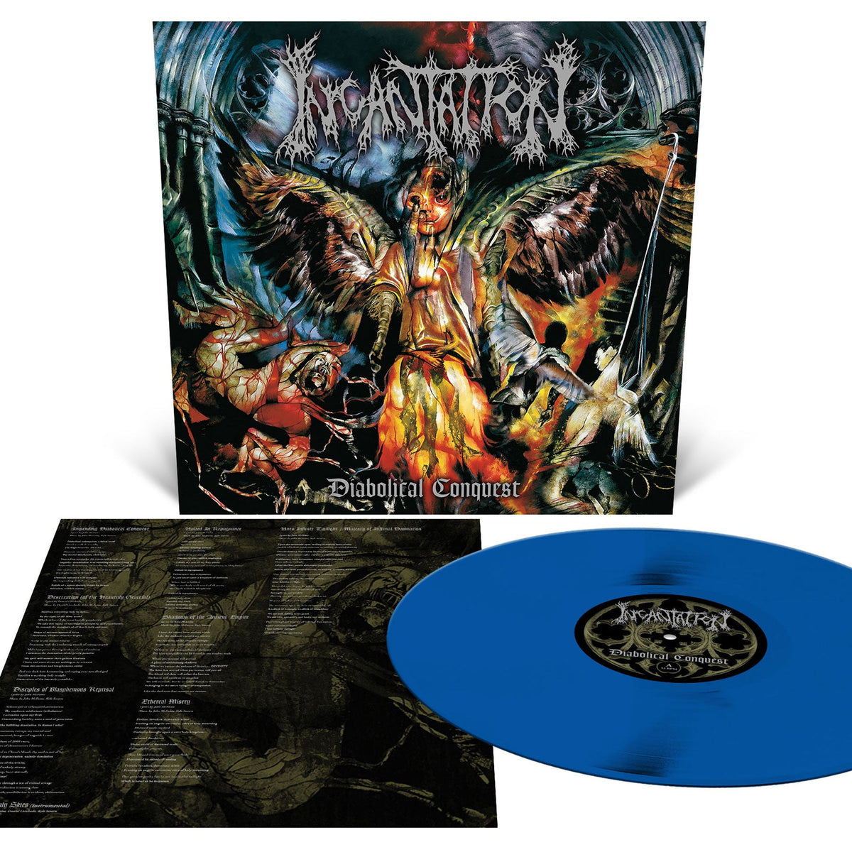 Incantation "Diabolical Conquest" 12" Aqua Blue