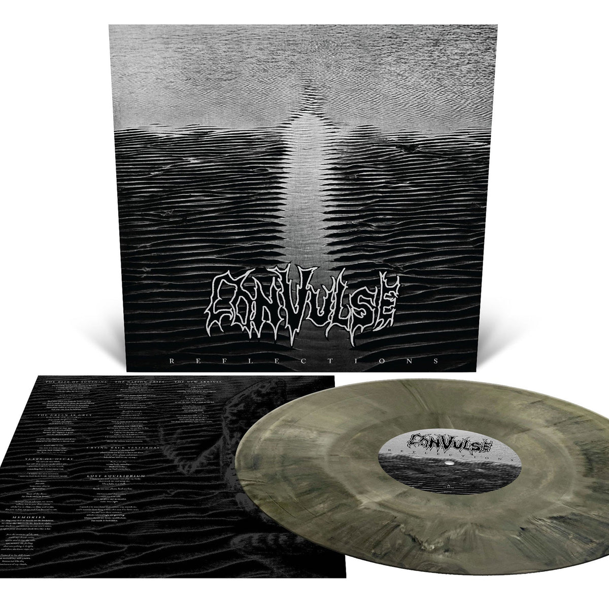 Convulse "Reflections (Reissue)" 12" Bone White and Black Galaxy Effect Merge